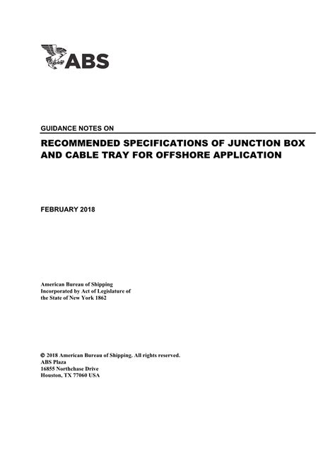 offshore junction box|RECOMMENDED SPECIFICATIONS OF JUNCTION BOX AND CABLE TRAY FOR OFFSHORE .